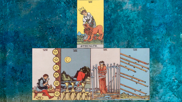 The Eights of the Tarot